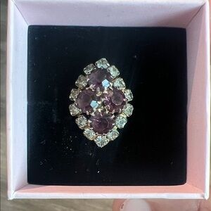 Vintage Amethyst Cubic Zarconia Fashion Women's Ring